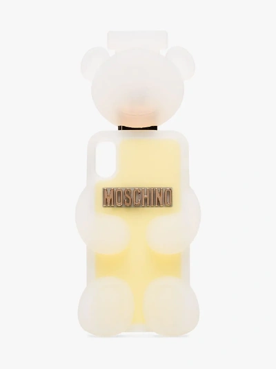 Shop Moschino White And Yellow Teddy Bear Iphone X/xs Case