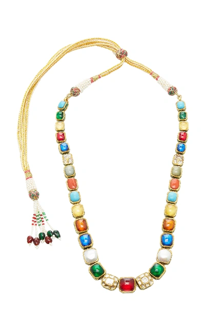Shop Amrapali Navaratna 18k Gold And Multi-stone Necklace