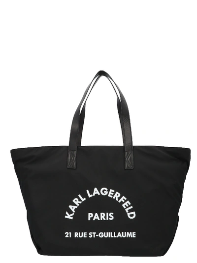 Shop Karl Lagerfeld Rue St Guillaume Bag In Black
