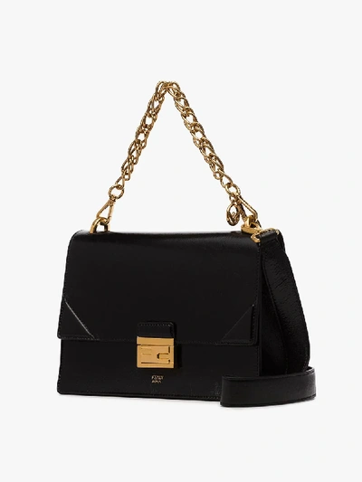 Shop Fendi Black Medium Kan U Shoulder Bag