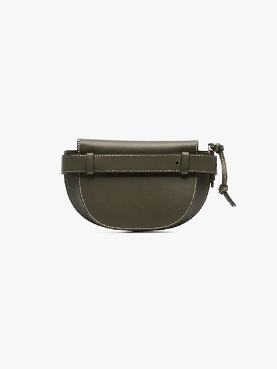 Shop Loewe Green Gate Mini Leather Belt Bag