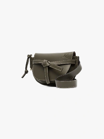 Shop Loewe Green Gate Mini Leather Belt Bag