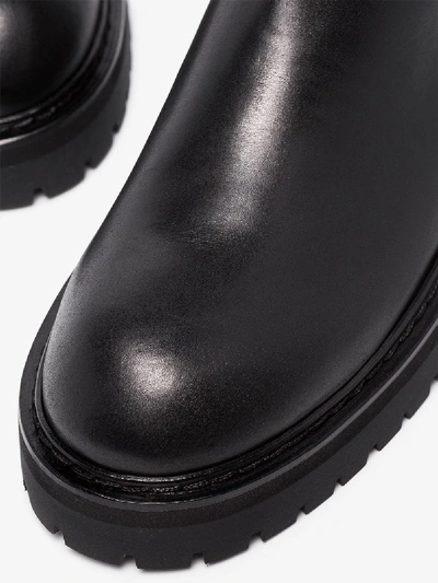Shop Ann Demeulemeester Black Tucson Leather Ankle Boots
