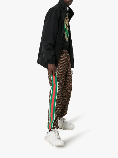 Shop Gucci Gg Star Print Track Pants In Multicolour