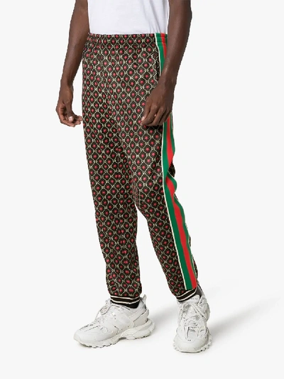 Shop Gucci Gg Star Print Track Pants In Multicolour