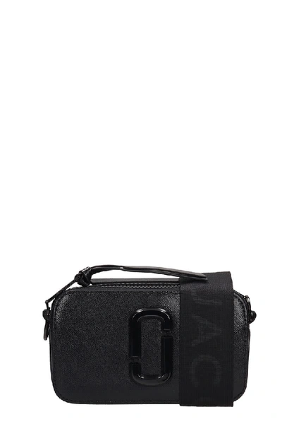 Marc Jacobs Logo Strap Snapshot Small Camera Bag In Black