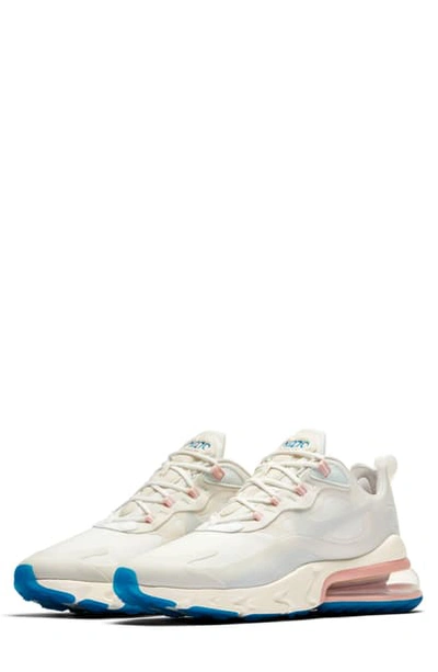 Shop Nike Air Max 270 React Sneaker In Summit White/ Aqua/ Phantom