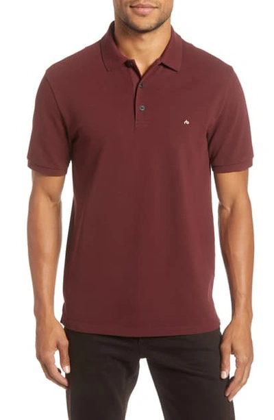 Shop Rag & Bone Hyper Laundered Classic Fit Pique Polo In Maroon