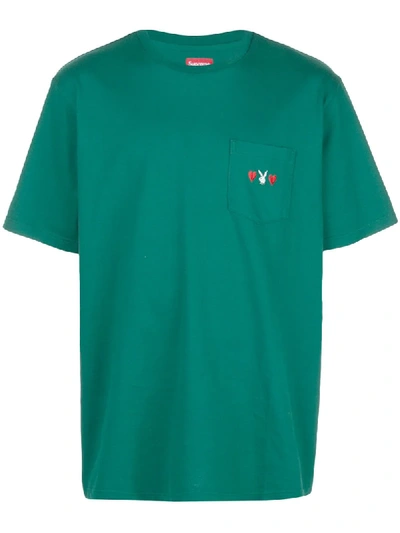Shop Supreme Playboy Pocket T-shirt In Green