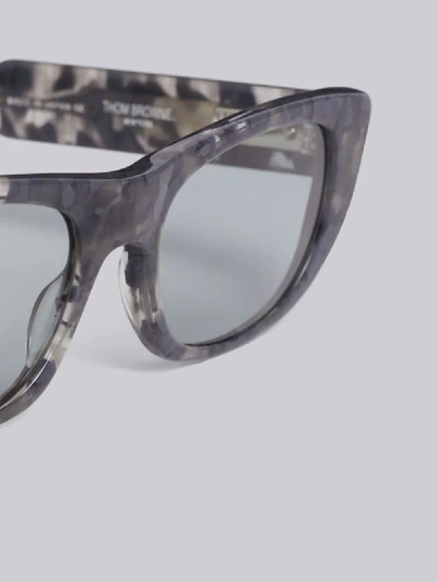 THOM BROWNE EYEWEAR TORTOISE RECTANGULAR EYEGLASSES