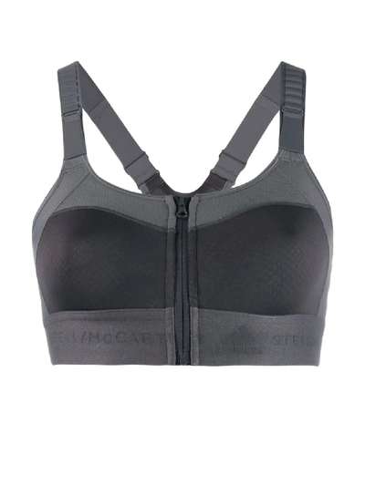 Shop Adidas By Stella Mccartney Post-mastectomy Sports Bra In Grey