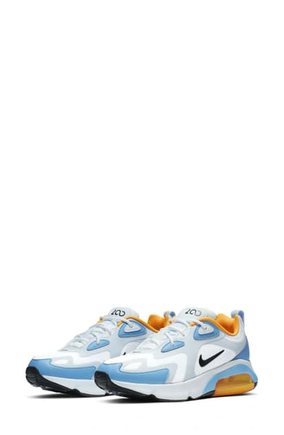 Shop Nike Air Max 200 Sneaker In White/ Black/ Blue/ Blue