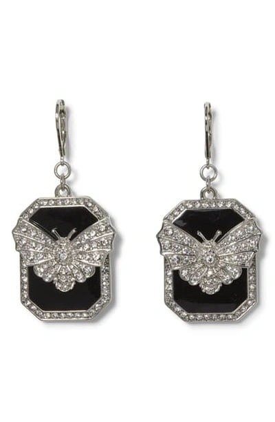 Shop Vince Camuto Butterfly Drop Earrings In Silver