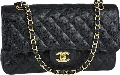 Chanel Pre-owned 2012-2013 Medium Double Flap Shoulder Bag - Black