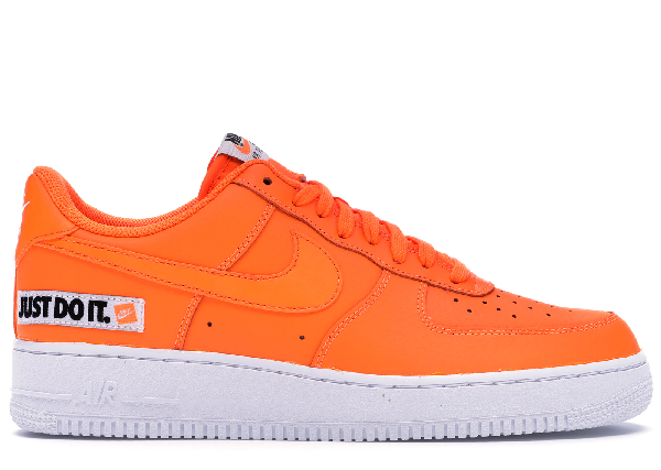 air force 1 just do it orange