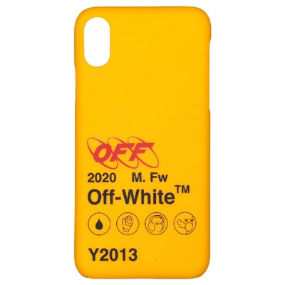 Pre-owned Off-white  Industrial Y013 Iphone X Case Yellow/black