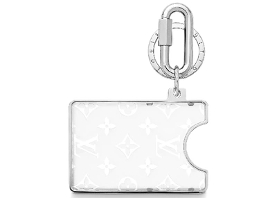 Pre-owned Louis Vuitton  Lv Prism Id Holder Monogram White