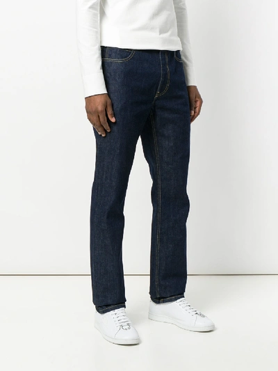 Shop Calvin Klein 205w39nyc Dark Wash Jeans In Blue