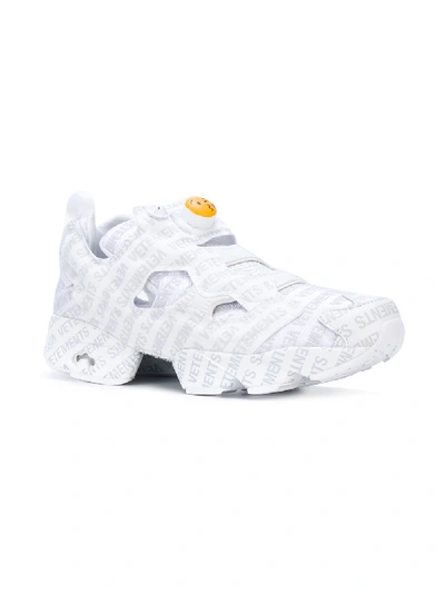 Shop Vetements X Reebok Instapump Fury Sneakers In White