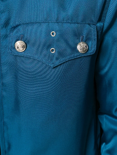 Shop Calvin Klein 205w39nyc Nylon Twill Shirt In Blue
