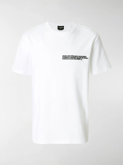 Shop Calvin Klein 205w39nyc Printed T-shirt In White