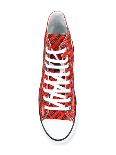 Shop Vetements Sneakers In Red