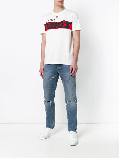 Shop Givenchy Cotton Jeans In Blue