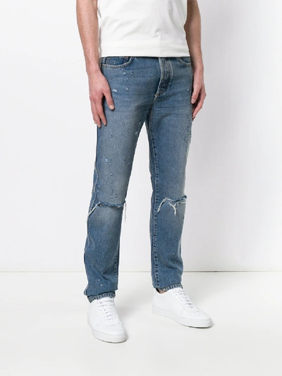 Shop Givenchy Cotton Jeans In Blue