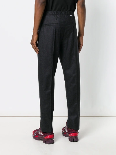 Shop Kenzo Cotton Jogging Trousers In Grey