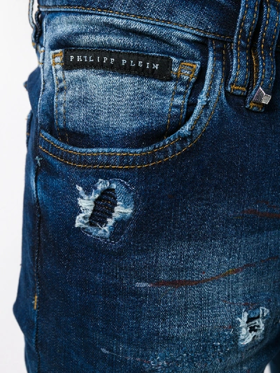 Shop Philipp Plein Denim Jeans In Blue