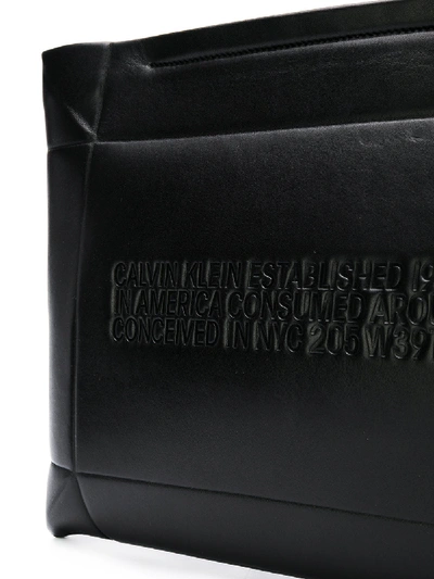 Shop Calvin Klein 205w39nyc Geometric Clutch In Black