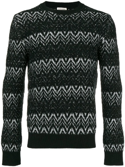 Shop Saint Laurent Wool Sweater In Black