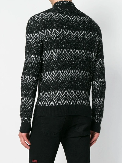 Shop Saint Laurent Wool Jumper In Black