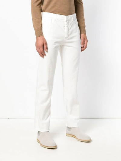 Shop Haider Ackermann Skinny Trousers In White