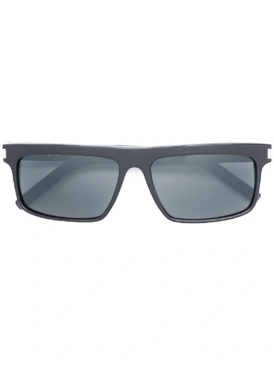 Shop Saint Laurent 246 New Wave Sunglasses In Black