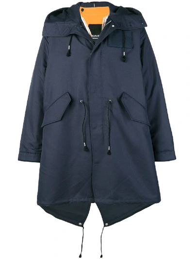 Shop Calvin Klein 205w39nyc Oversized Parka In Blue