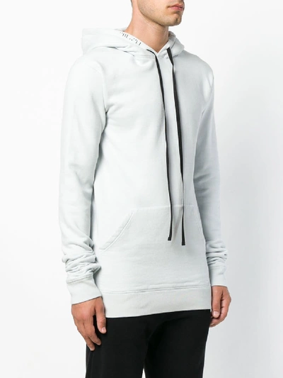 Shop Ben Taverniti Unravel Project Hooded Sweatshirt In Grey