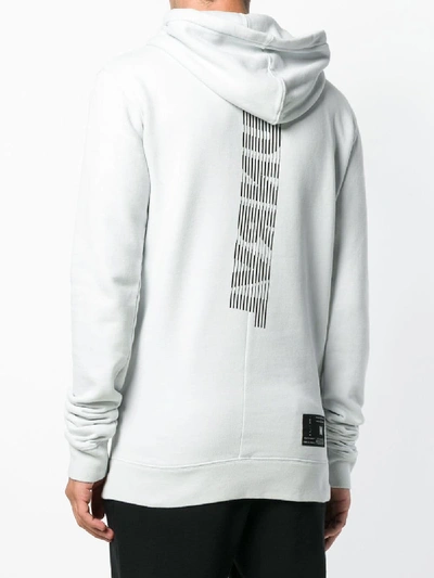 Shop Ben Taverniti Unravel Project Hooded Sweatshirt In Grey