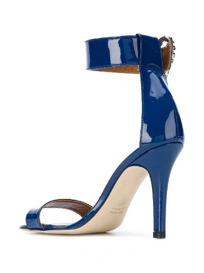 Shop Paris Texas Patent Leather Sandals In Blue