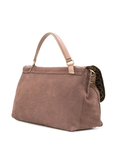 Shop Zanellato Postina Suede Leather Bag In Brown