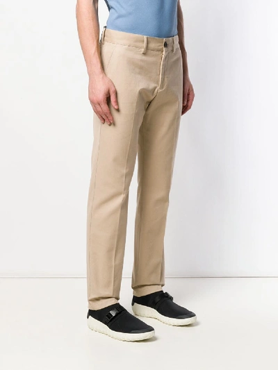 Shop Burberry Chino Trouser In Beige