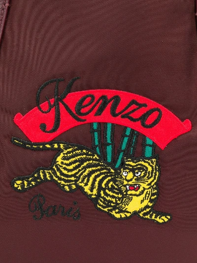 Shop Kenzo Embroidered Bag In Red