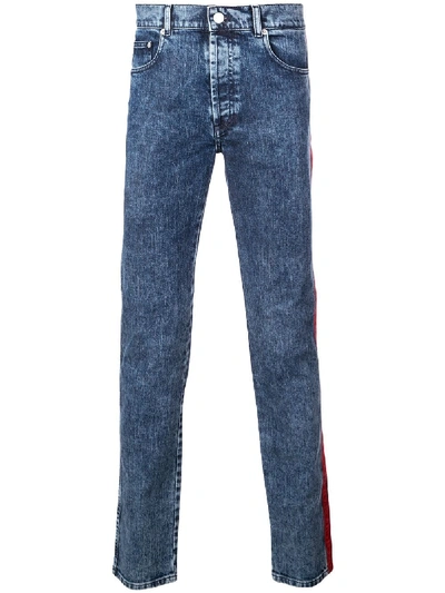 Shop Givenchy Slim-fit Jeans With Side Band In Blue