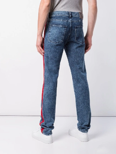 Shop Givenchy Slim-fit Jeans With Side Band In Blue