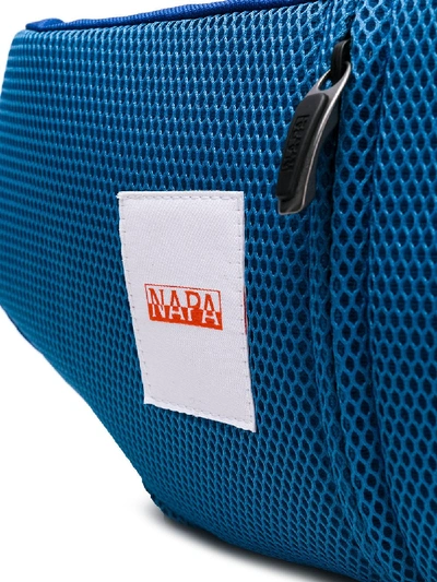 Shop Napapijri Logo Print Pouch In Blue