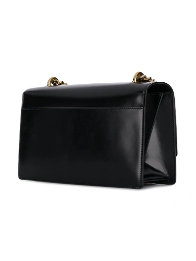 Shop Balmain B-box 25 Leather Shoulder Bag