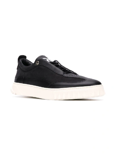 Shop Ferragamo Aaron Sneaker In Black