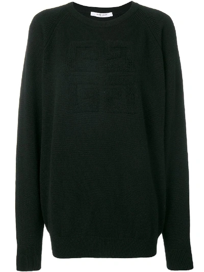 Shop Givenchy Logo Cashmere Sweater In Black