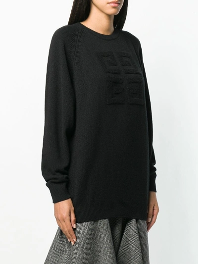 Shop Givenchy Logo Cashmere Sweater In Black