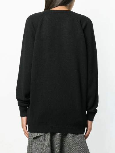 Shop Givenchy Logo Cashmere Sweater In Black